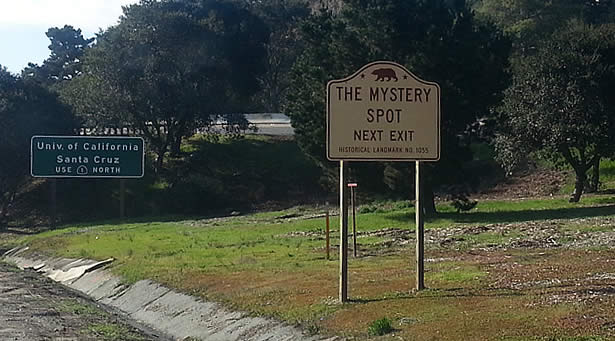 mystery spot landmark sign